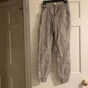 Brand new hollister grey high rise joggers